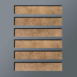 Special Cut | 2x12 Noce Travertine Filled & Honed Tile Special Cut | 2x12 Noce Travertine Filled & Honed Tile - American Tile Depot