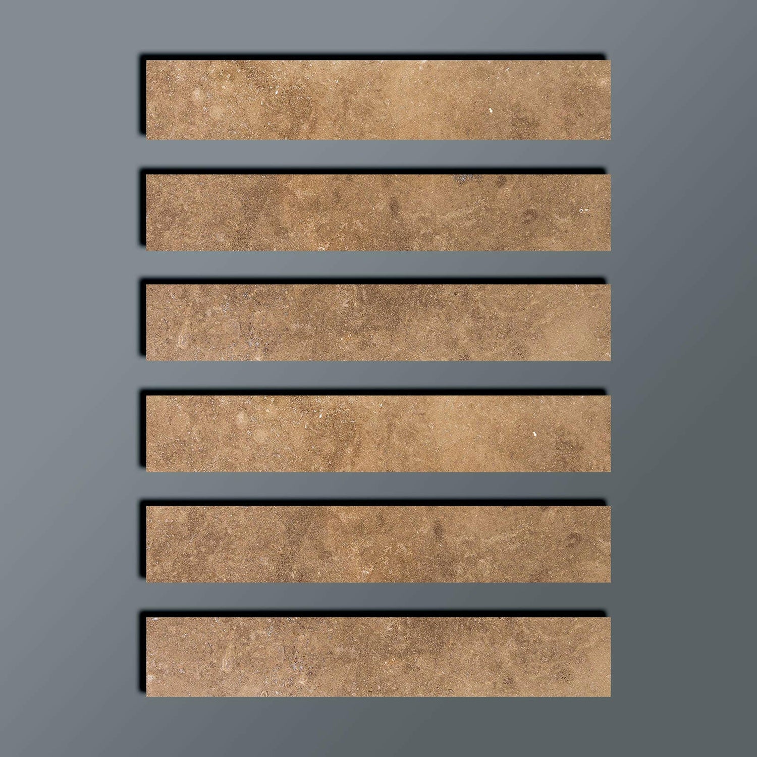 Special Cut | 2x12 Noce Travertine Filled & Honed Tile Special Cut | 2x12 Noce Travertine Filled & Honed Tile - American Tile Depot