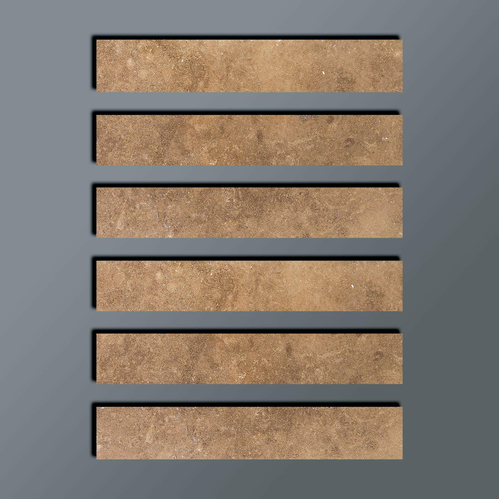 Special Cut | 2x12 Noce Travertine Filled & Honed Tile Special Cut | 2x12 Noce Travertine Filled & Honed Tile - American Tile Depot