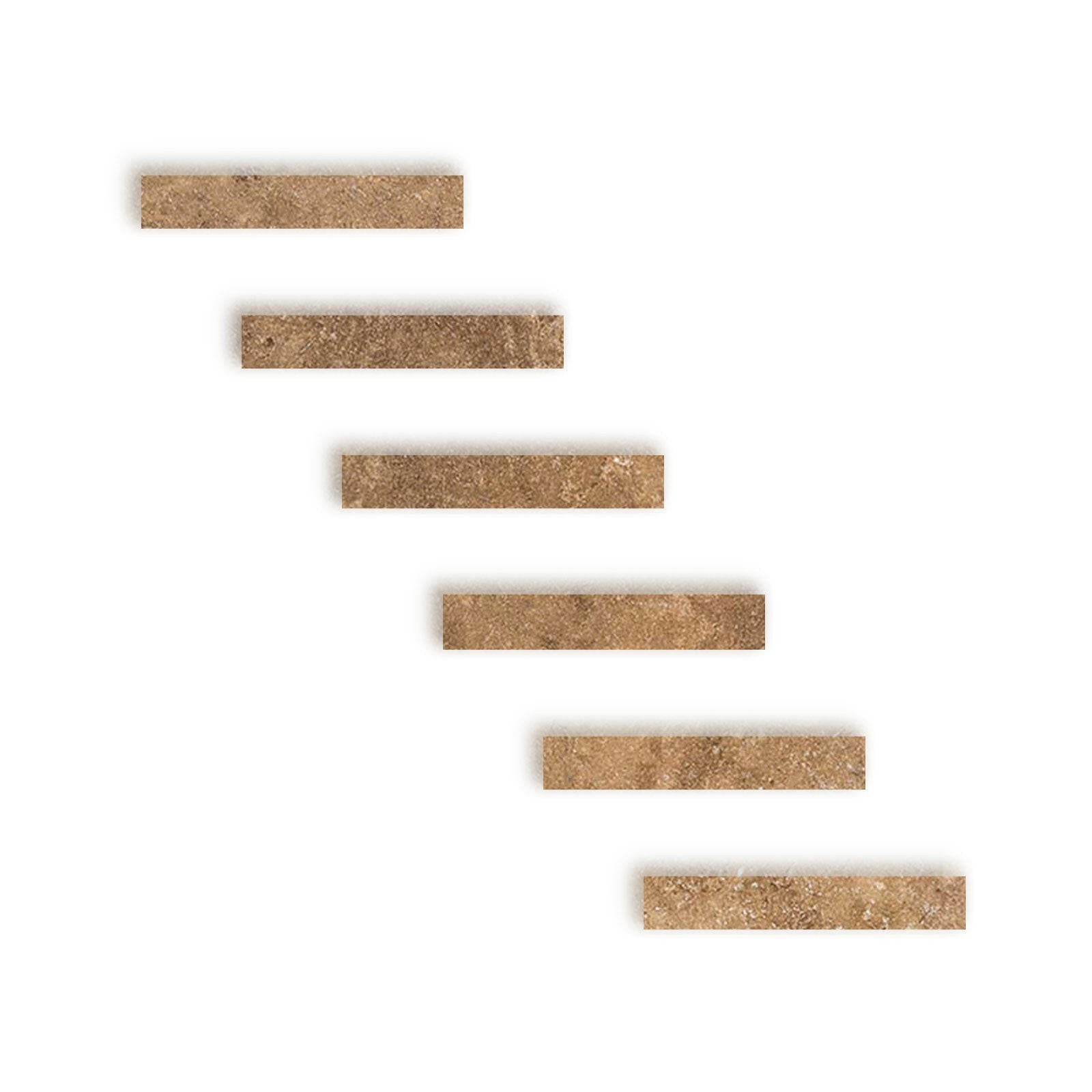 Special Cut | 2x12 Noce Travertine Filled & Honed Tile Special Cut | 2x12 Noce Travertine Filled & Honed Tile - American Tile Depot