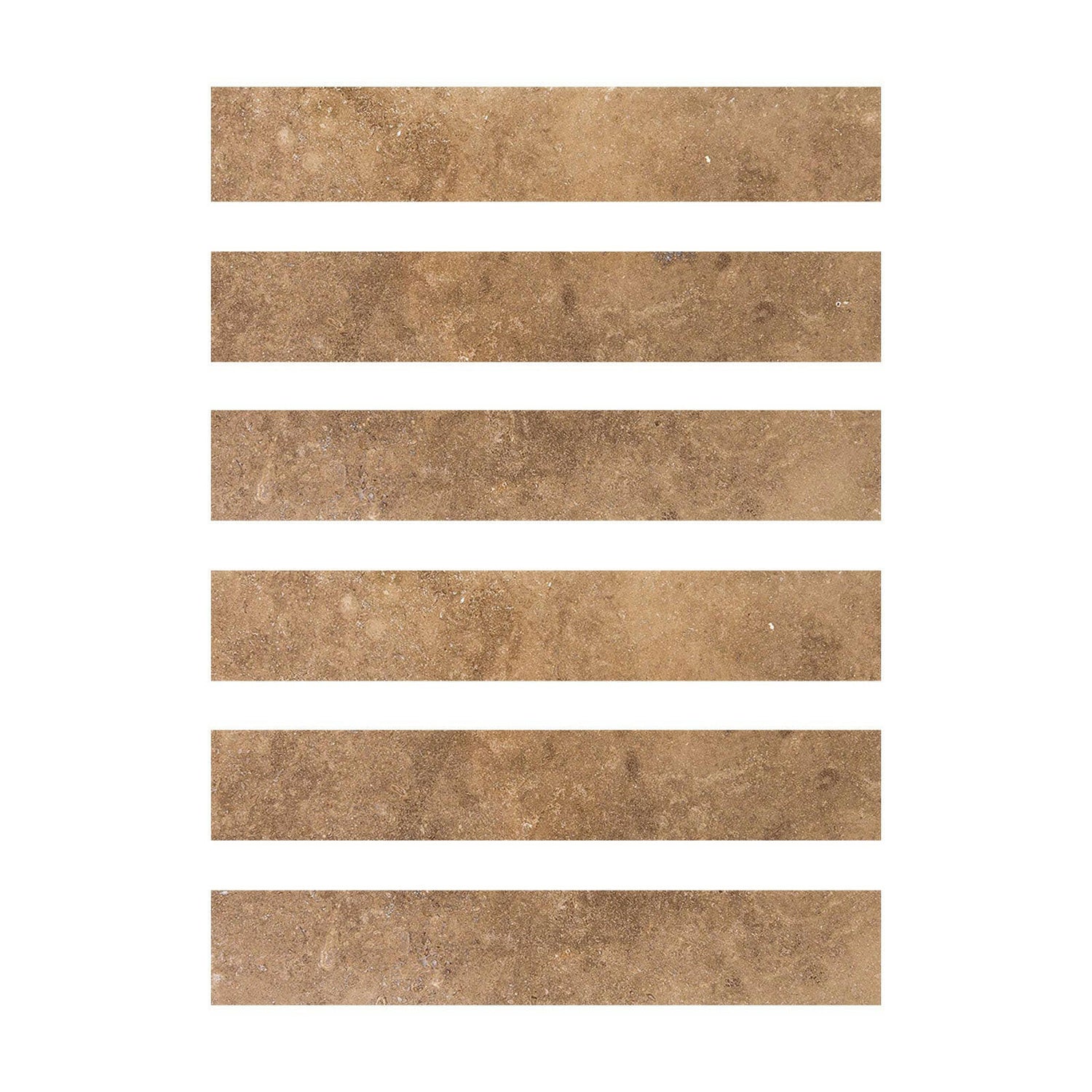 Special Cut | 2x12 Noce Travertine Filled & Honed Tile Special Cut | 2x12 Noce Travertine Filled & Honed Tile - American Tile Depot