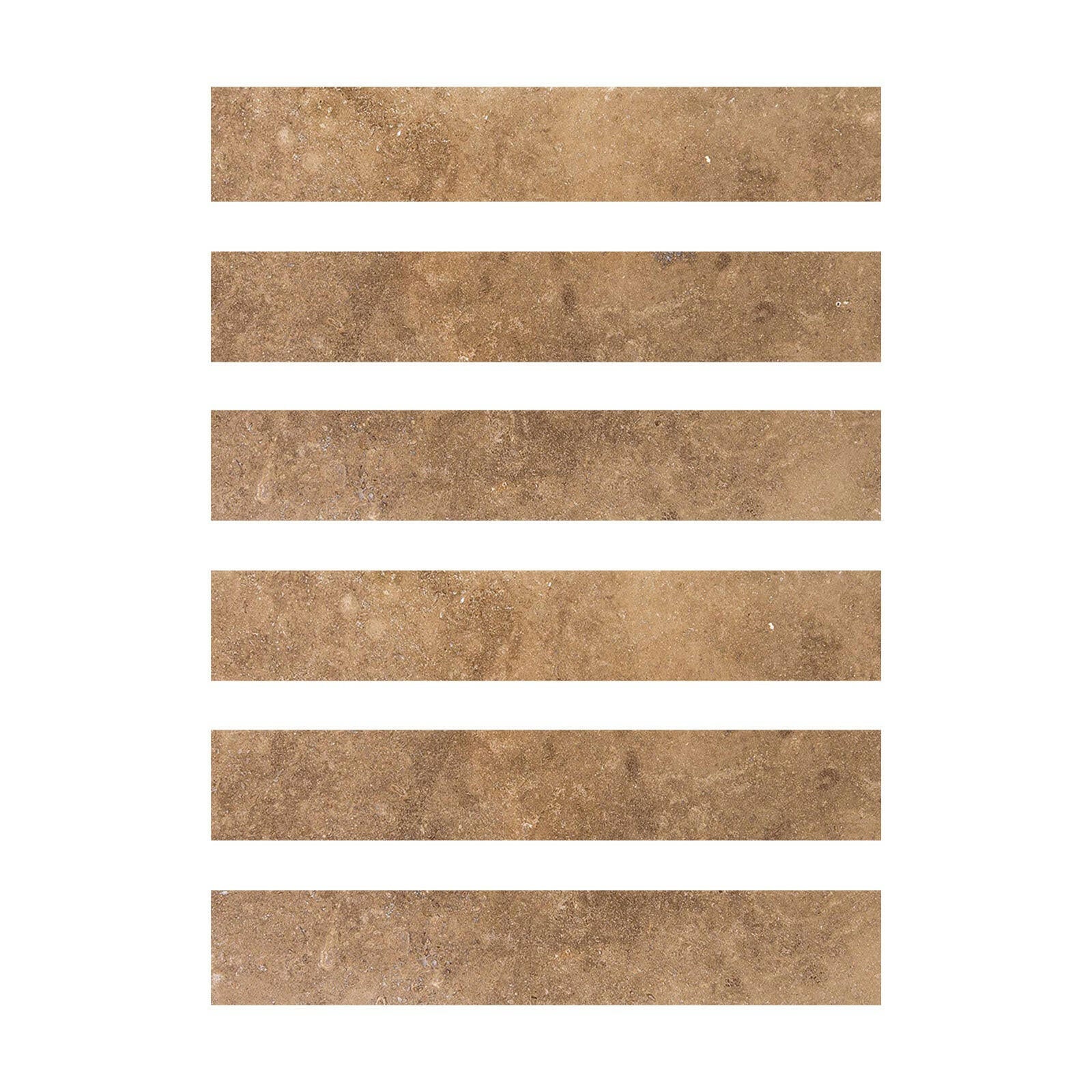 Special Cut | 2x12 Noce Travertine Filled & Honed Tile Special Cut | 2x12 Noce Travertine Filled & Honed Tile - American Tile Depot