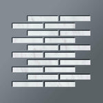 Special Cut | 2x12 Oriental White / Asian Statuary Marble Polished Tile Special Cut | 2x12 Oriental White / Asian Statuary Marble Polished Tile - American Tile Depot