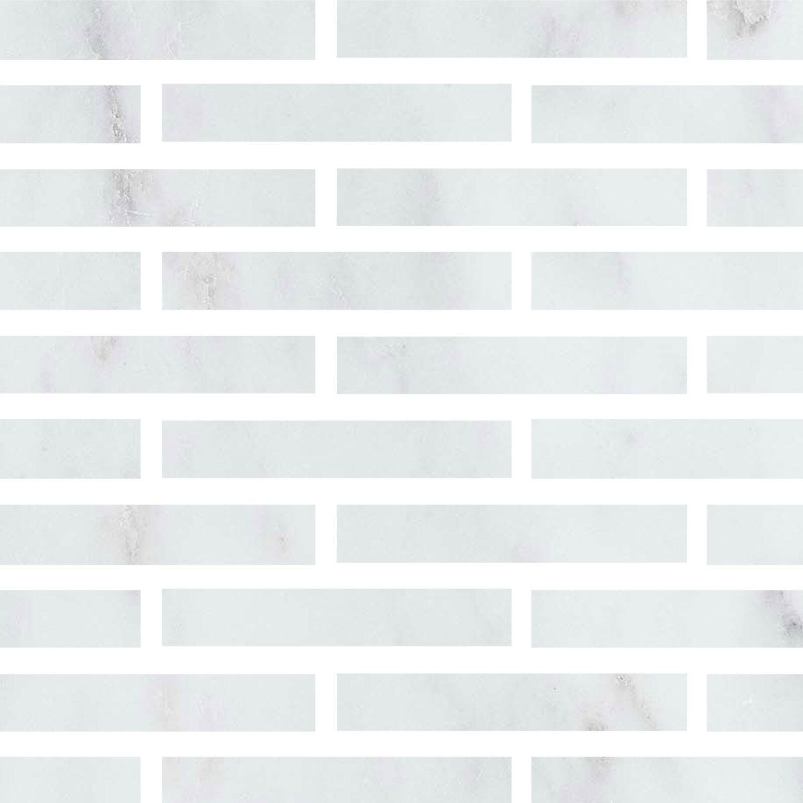 Special Cut | 2x12 Oriental White / Asian Statuary Marble Polished Tile Special Cut | 2x12 Oriental White / Asian Statuary Marble Polished Tile - American Tile Depot
