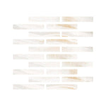 Special Cut | 2x12 Premium White Onyx VEIN-CUT Polished Tile - American Tile Depot