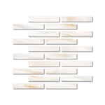 Special Cut | 2x12 Premium White Onyx VEIN-CUT Polished Tile - American Tile Depot