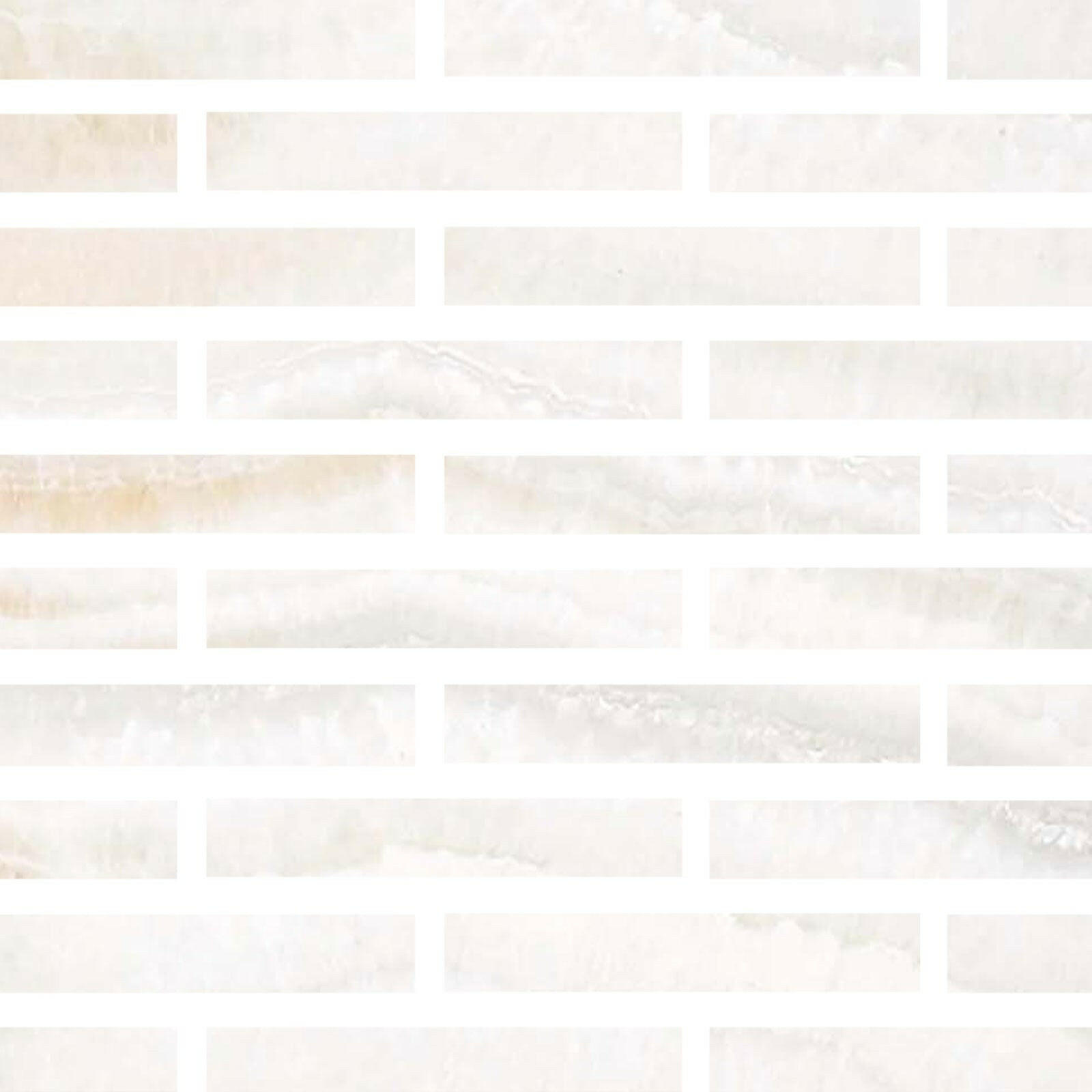 Special Cut | 2x12 Premium White Onyx VEIN-CUT Polished Tile - American Tile Depot