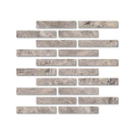 Special Cut | 2x12 Silver Travertine Filled & Honed Tile Special Cut | 2x12 Silver Travertine Filled & Honed Tile - American Tile Depot
