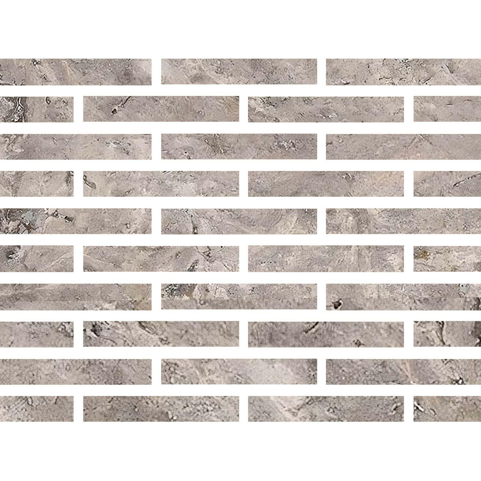 Special Cut | 2x12 Silver Travertine Filled & Honed Tile Special Cut | 2x12 Silver Travertine Filled & Honed Tile - American Tile Depot