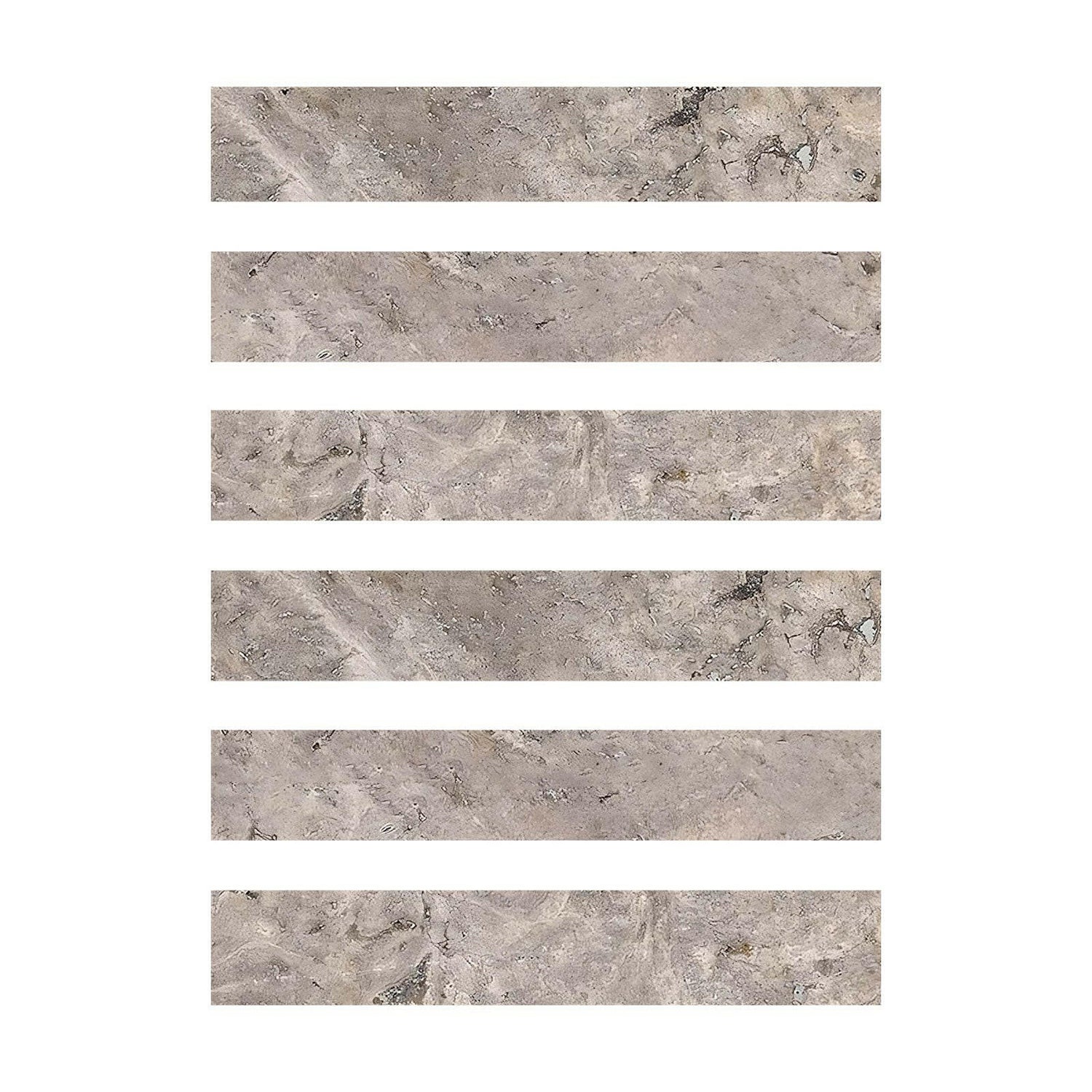 Special Cut | 2x12 Silver Travertine Filled & Honed Tile Special Cut | 2x12 Silver Travertine Filled & Honed Tile - American Tile Depot