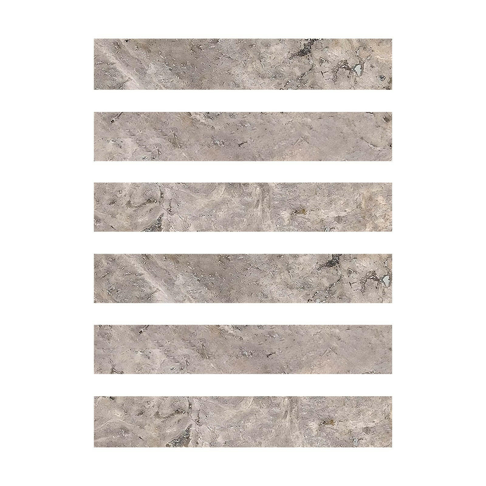 Special Cut | 2x12 Silver Travertine Filled & Honed Tile Special Cut | 2x12 Silver Travertine Filled & Honed Tile - American Tile Depot