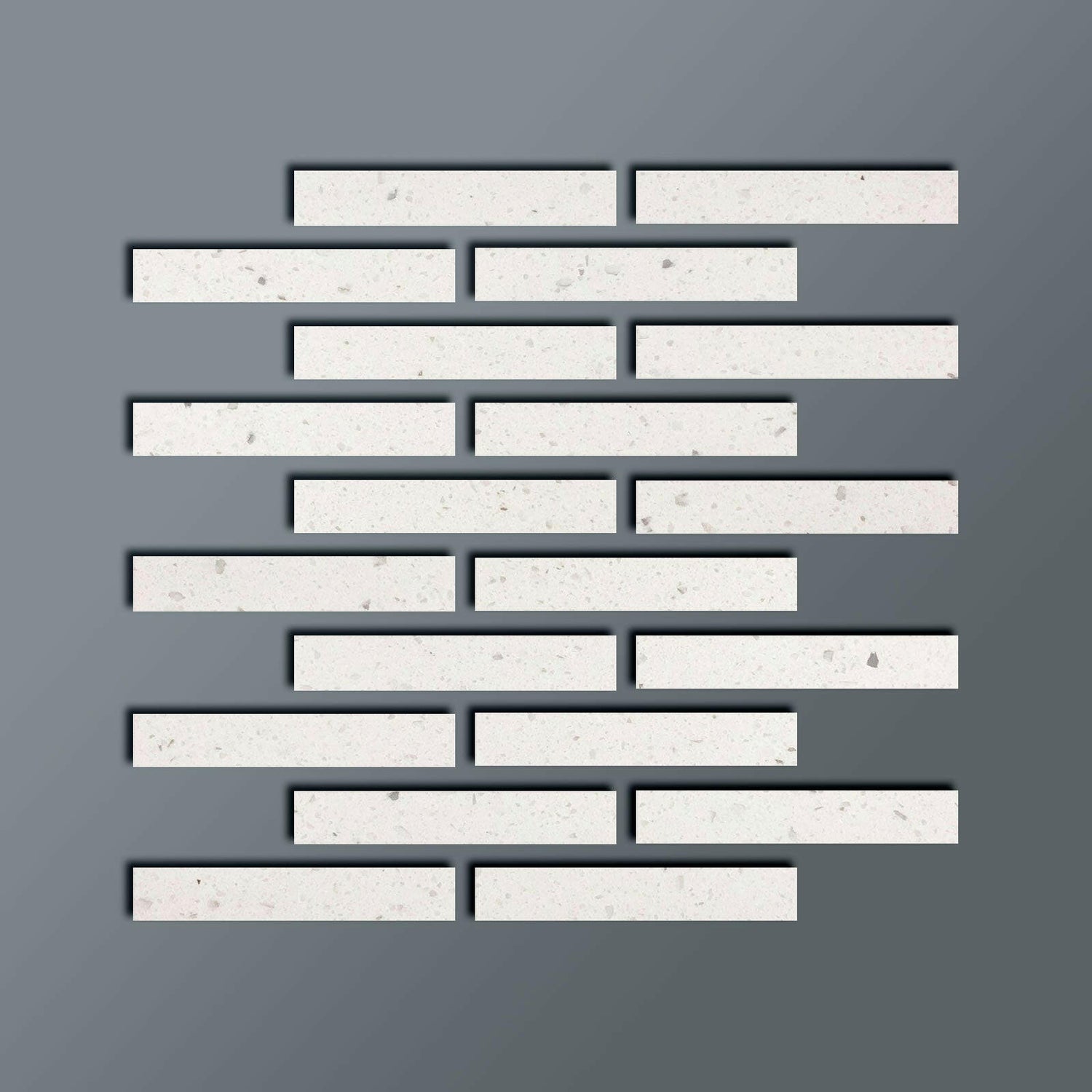 Special Cut | 2x12 Terrazzo Silver Marble Polished Tile Special Cut | 2x12 Terrazzo Silver Marble Polished Tile - American Tile Depot
