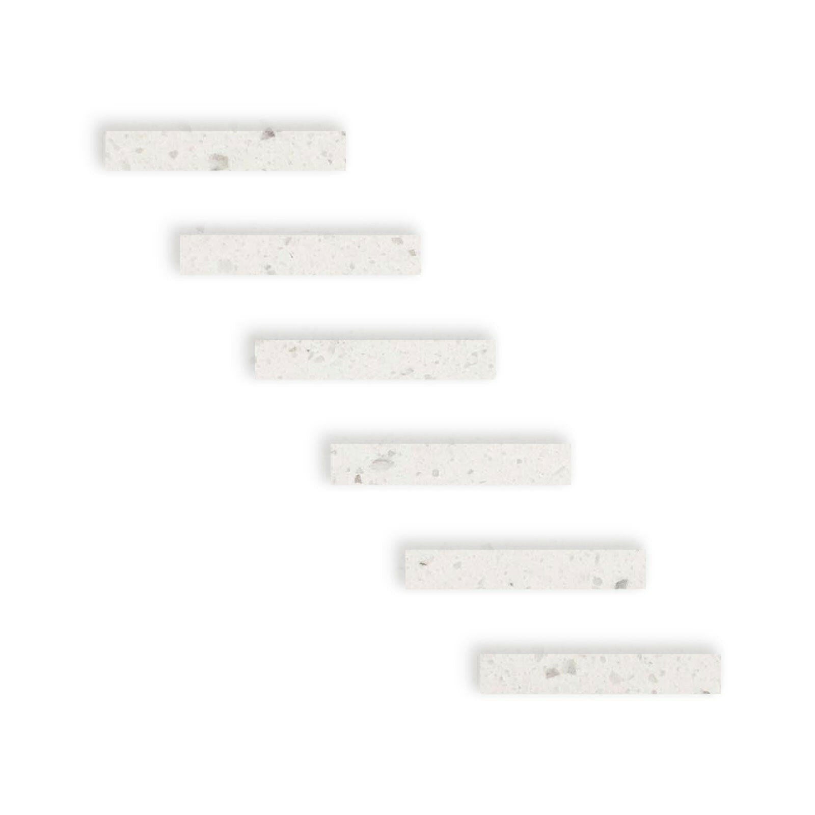 Special Cut | 2x12 Terrazzo Silver Marble Polished Tile Special Cut | 2x12 Terrazzo Silver Marble Polished Tile - American Tile Depot