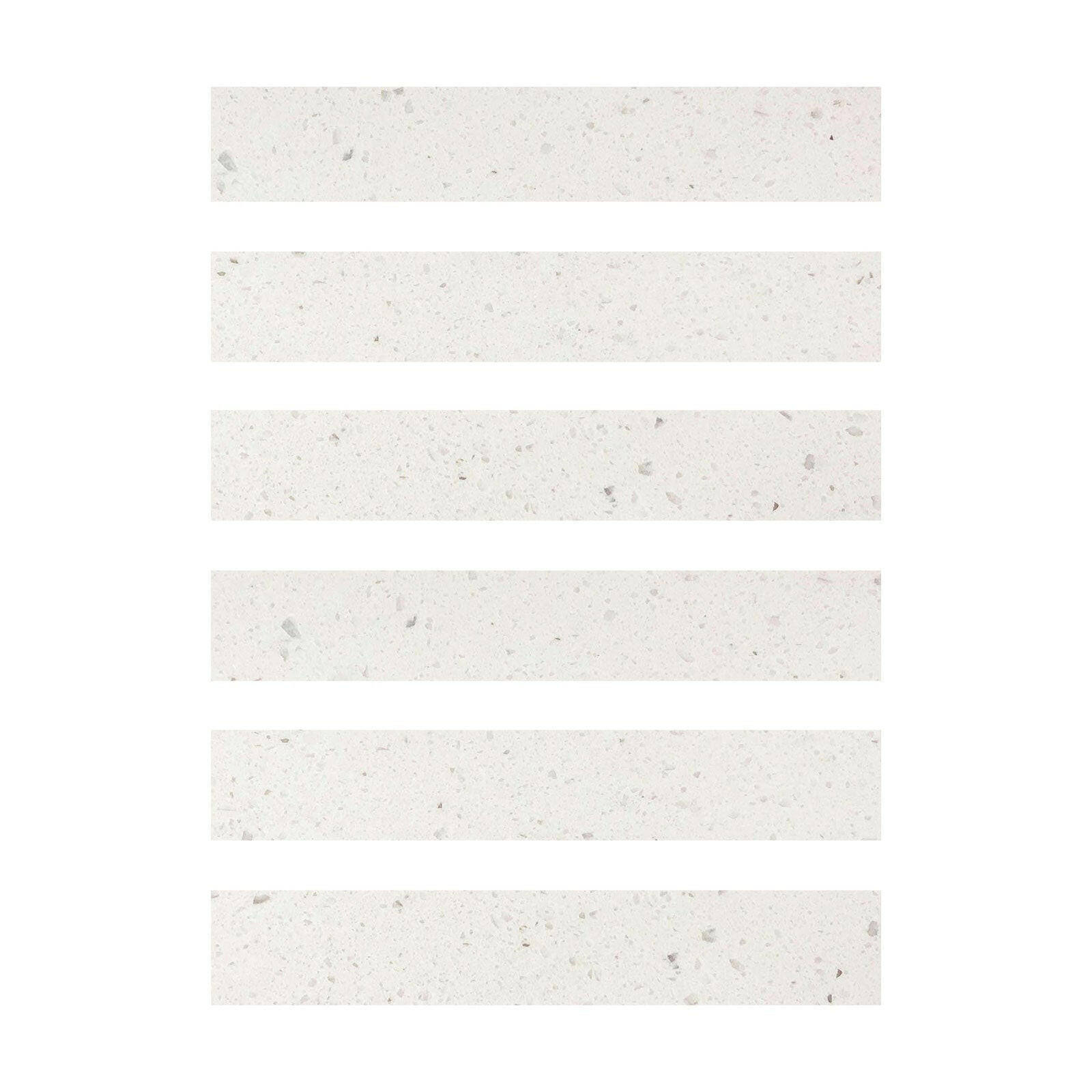 Special Cut | 2x12 Terrazzo Silver Marble Polished Tile Special Cut | 2x12 Terrazzo Silver Marble Polished Tile - American Tile Depot