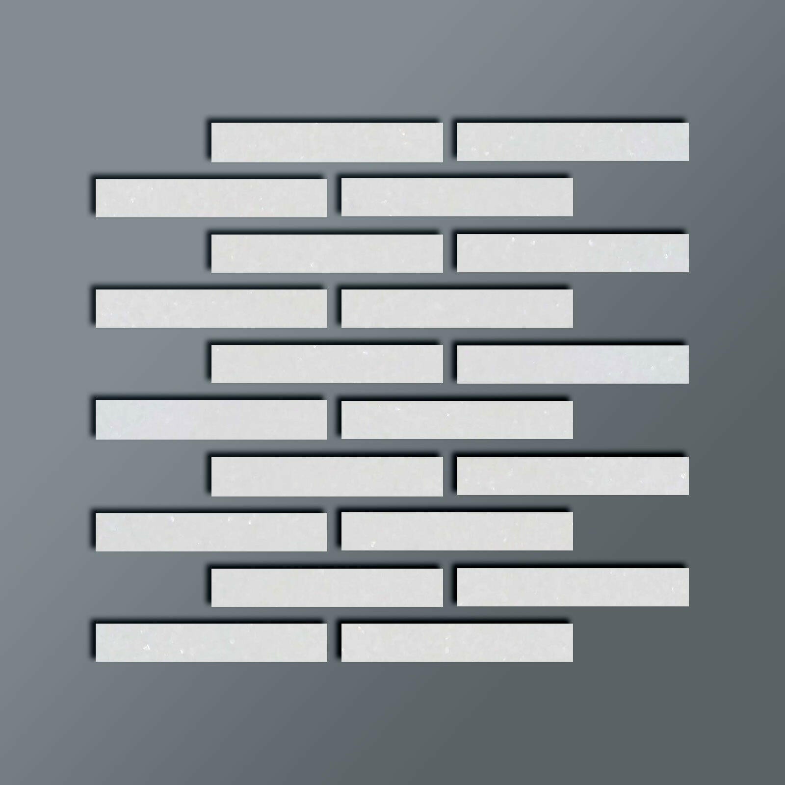 Special Cut | 2x12 Thassos White Marble Polished Tile - American Tile Depot