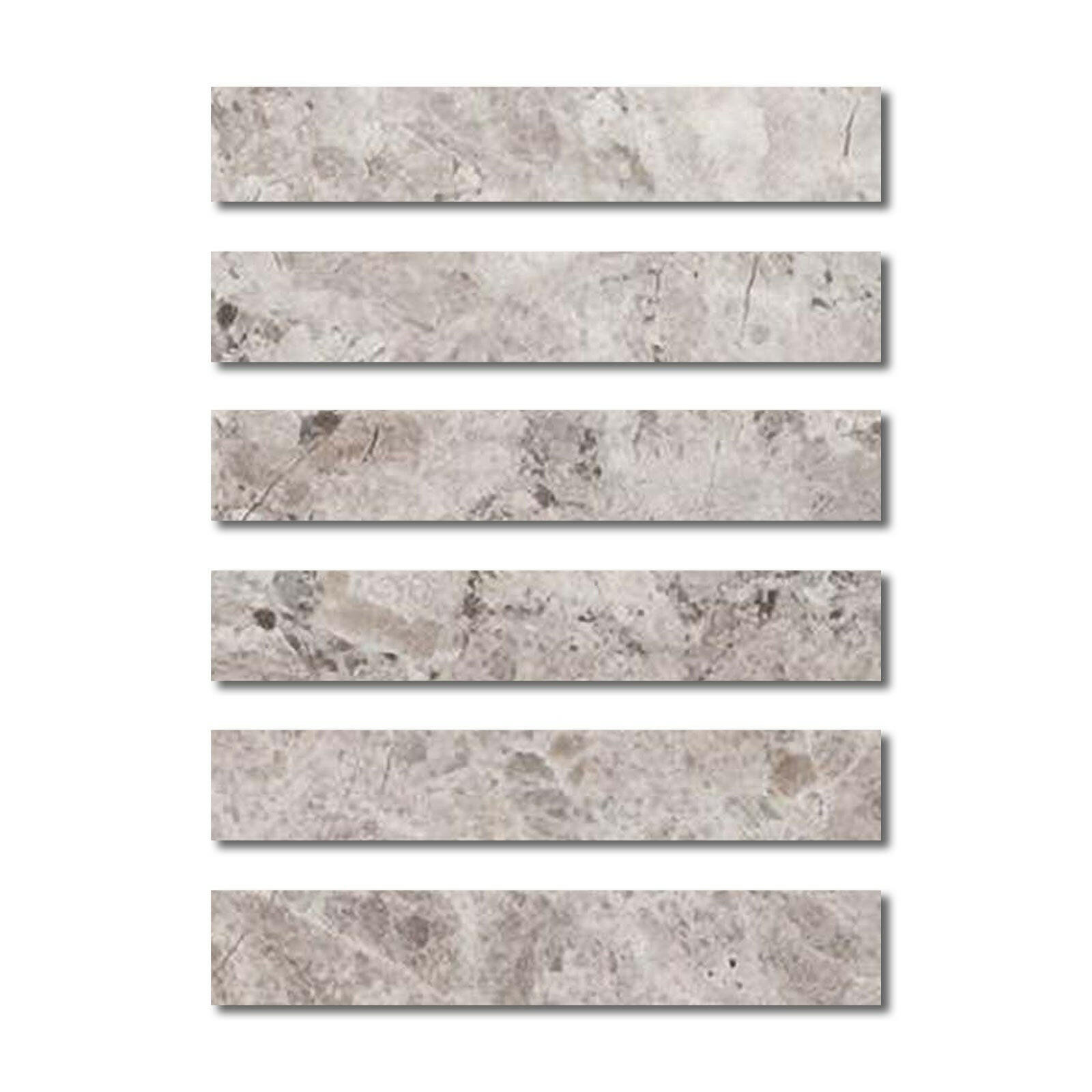 Special Cut | 2x12 Tundra Gray (Atlantic Gray) Marble Honed Tile Special Cut | 2x12 Tundra Gray (Atlantic Gray) Marble Honed Tile - American Tile Depot