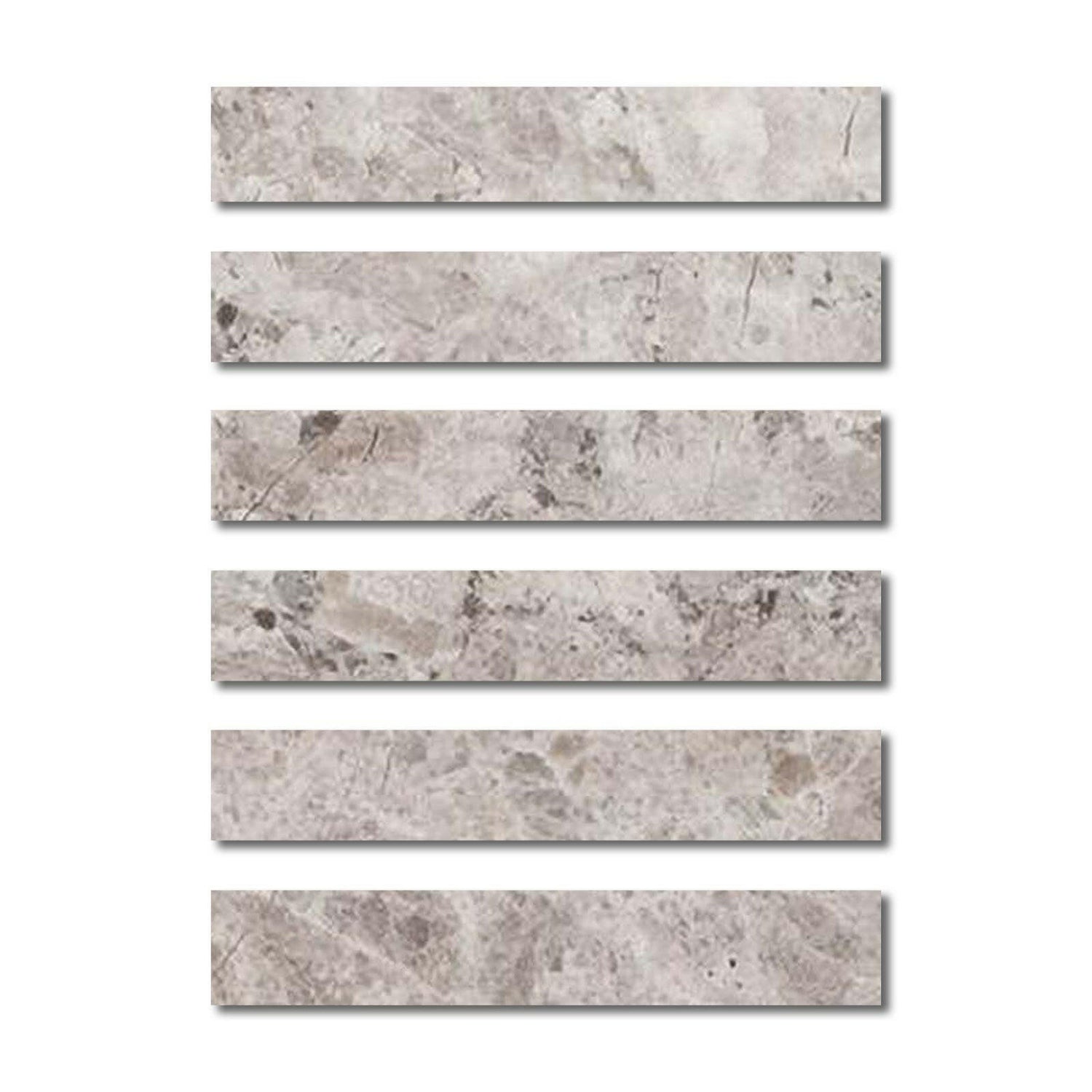 Special Cut | 2x12 Tundra Gray (Atlantic Gray) Marble Polished Tile Special Cut | 2x12 Tundra Gray (Atlantic Gray) Marble Polished Tile - American Tile Depot