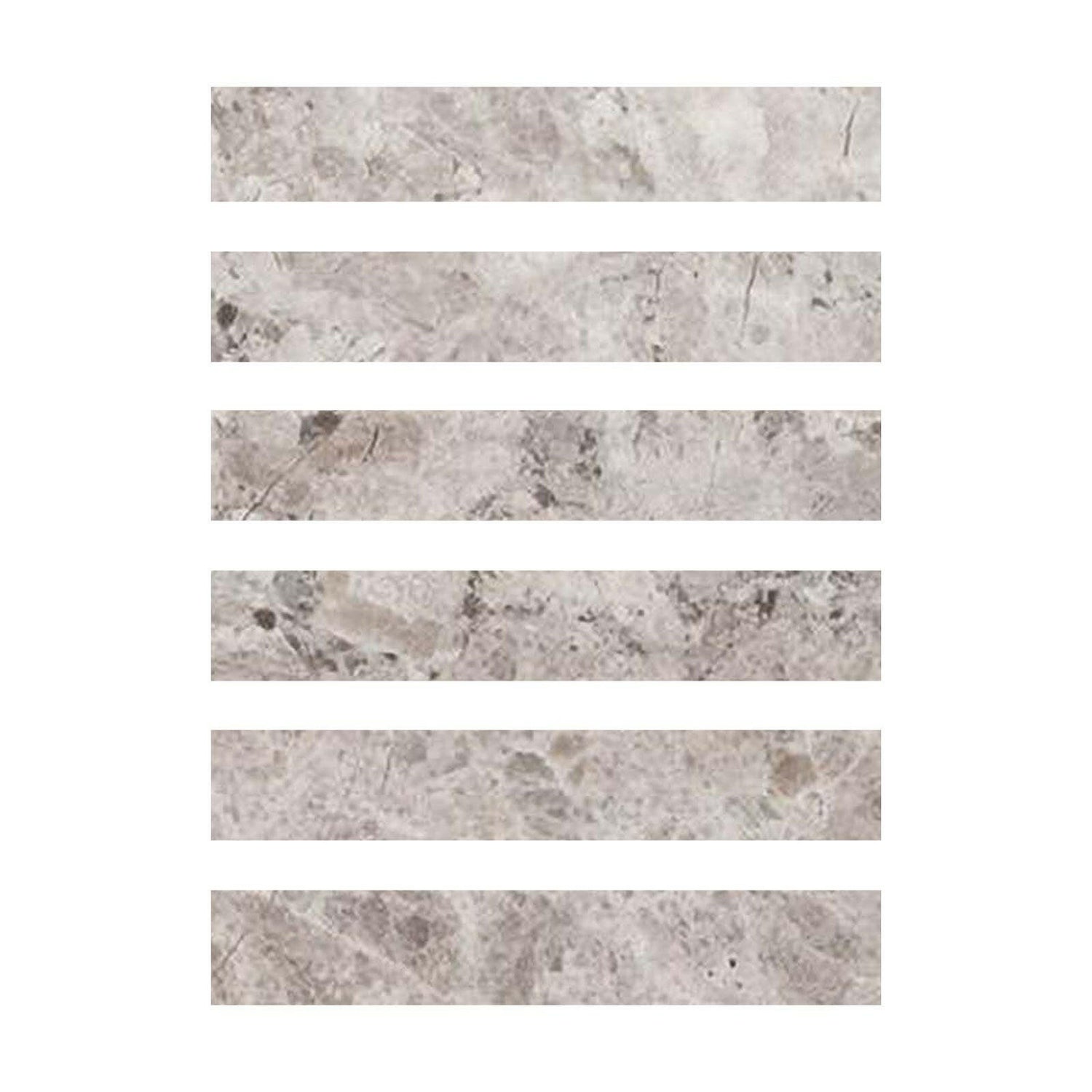 Special Cut | 2x12 Tundra Gray (Atlantic Gray) Marble Polished Tile Special Cut | 2x12 Tundra Gray (Atlantic Gray) Marble Polished Tile - American Tile Depot