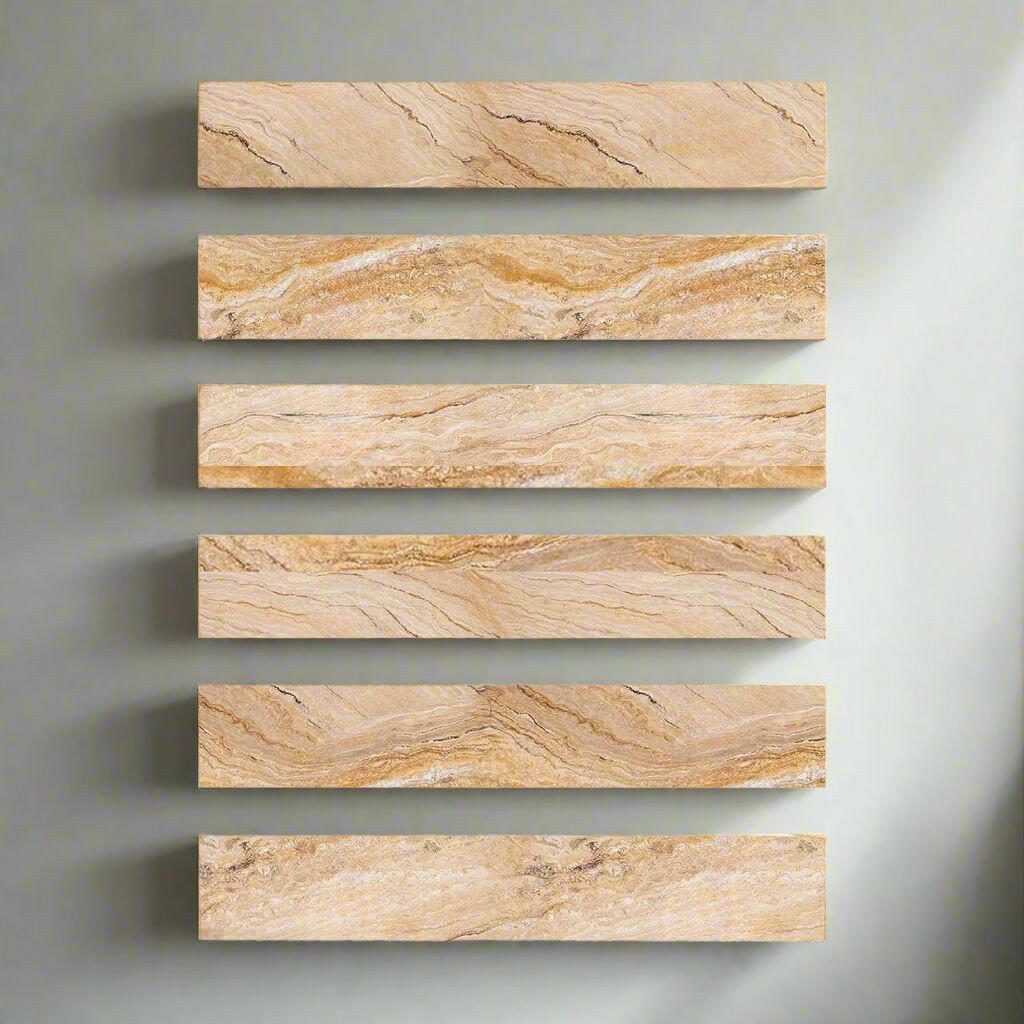 Special Cut | 2x12 Valencia Travertine Filled & Honed Tile Special Cut | 2x12 Valencia Travertine Filled & Honed Tile - American Tile Depot