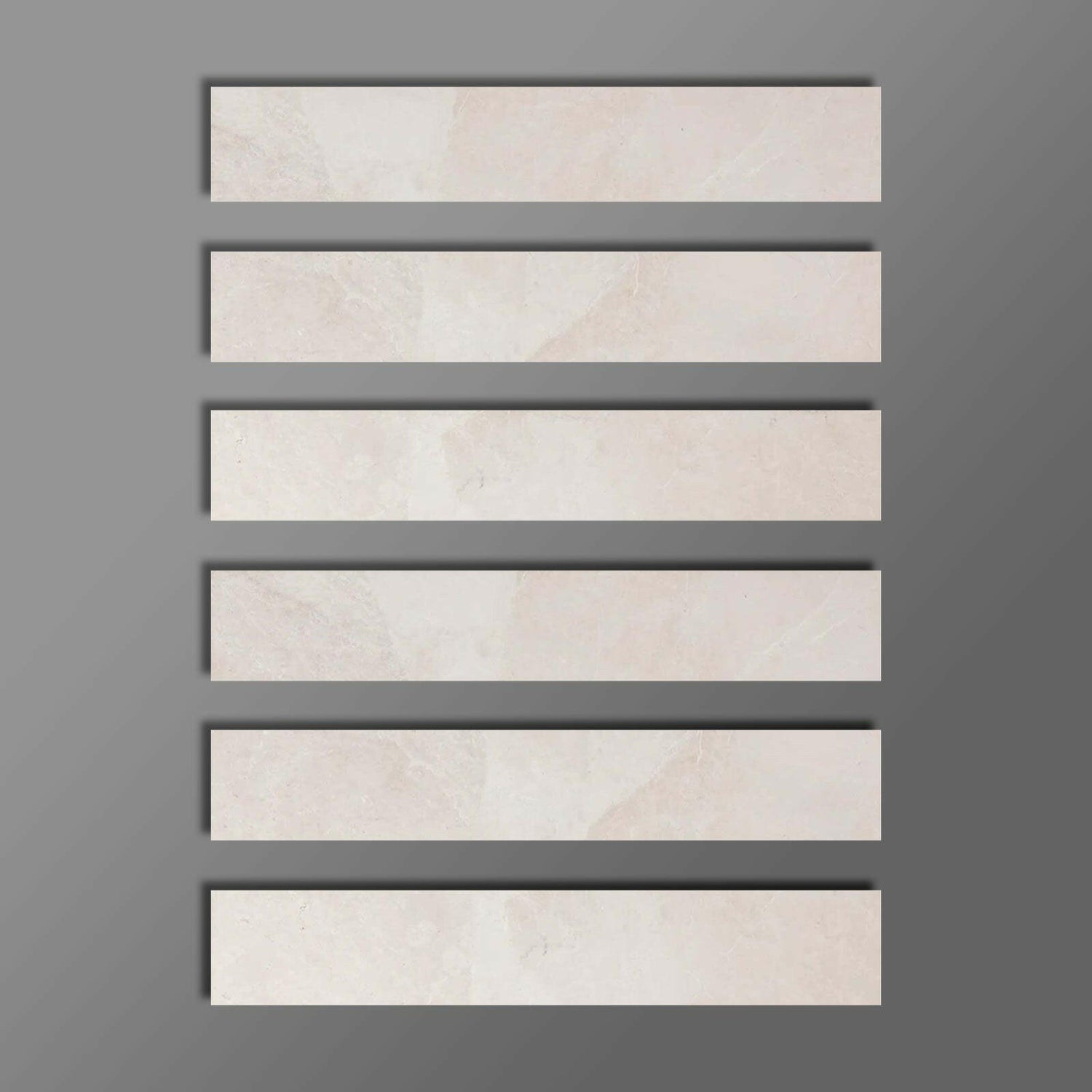 Special Cut | 2x12 White Pearl / Botticino Marble Honed Tile Special Cut | 2x12 White Pearl / Botticino Marble Honed Tile - American Tile Depot