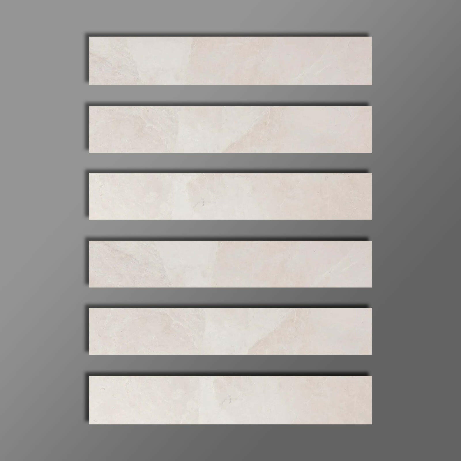 Special Cut | 2x12 White Pearl / Botticino Marble Polished Tile Special Cut | 2x12 White Pearl / Botticino Marble Polished Tile - American Tile Depot