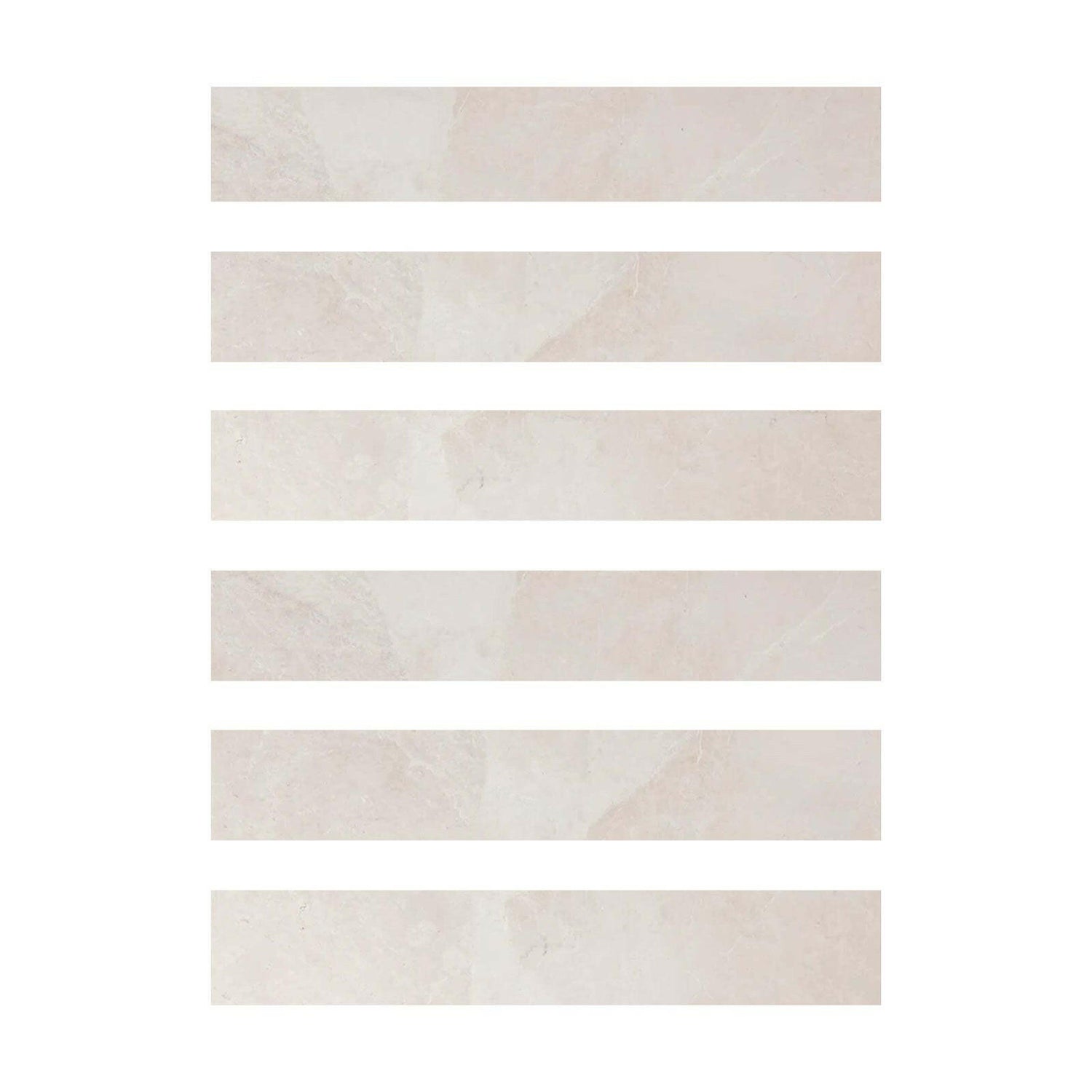 Special Cut | 2x12 White Pearl / Botticino Marble Polished Tile Special Cut | 2x12 White Pearl / Botticino Marble Polished Tile - American Tile Depot