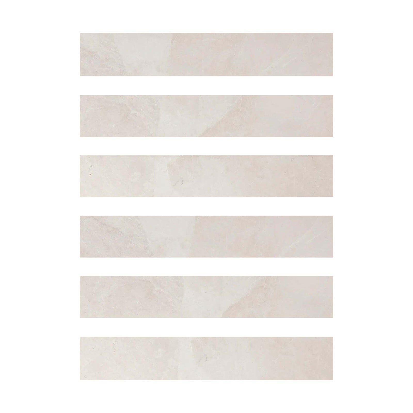 Special Cut | 2x12 White Pearl / Botticino Marble Polished Tile Special Cut | 2x12 White Pearl / Botticino Marble Polished Tile - American Tile Depot
