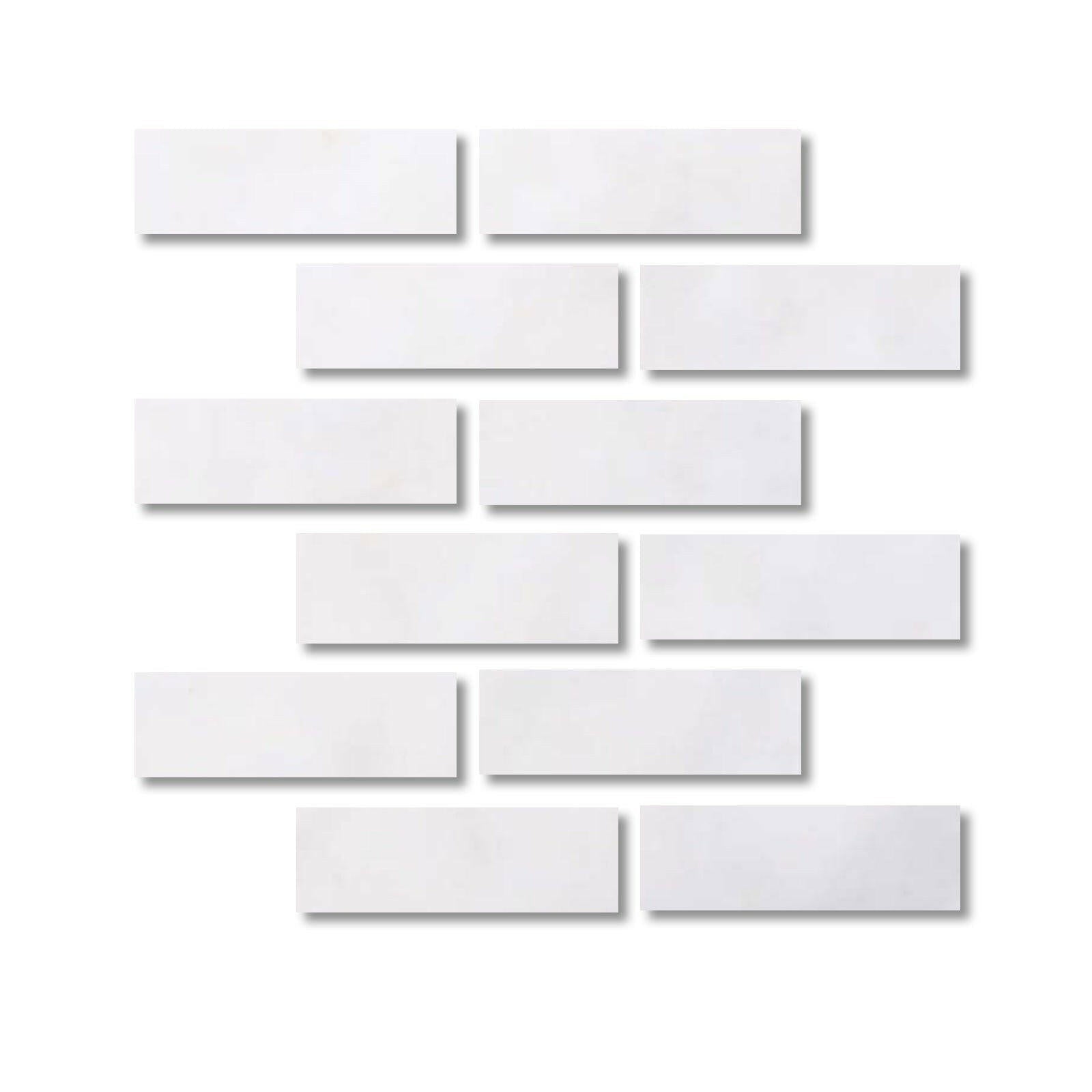 Special Cut | 2x6 Afyon White Marble Polished Tile Special Cut | 2x6 Afyon White Marble Polished Tile - American Tile Depot