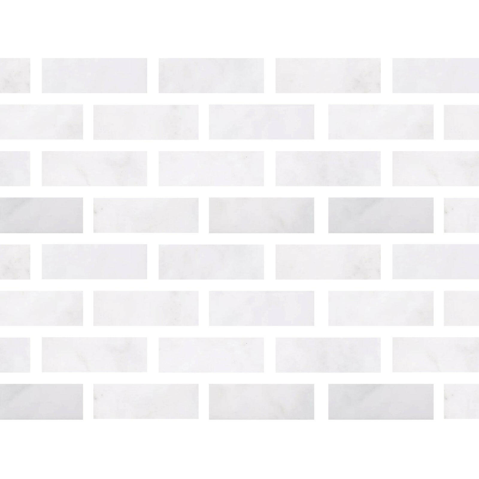 Special Cut | 2x6 Afyon White Marble Polished Tile Special Cut | 2x6 Afyon White Marble Polished Tile - American Tile Depot