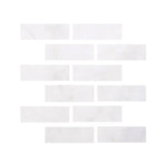 Special Cut | 2x6 Afyon White Marble Polished Tile Special Cut | 2x6 Afyon White Marble Polished Tile - American Tile Depot