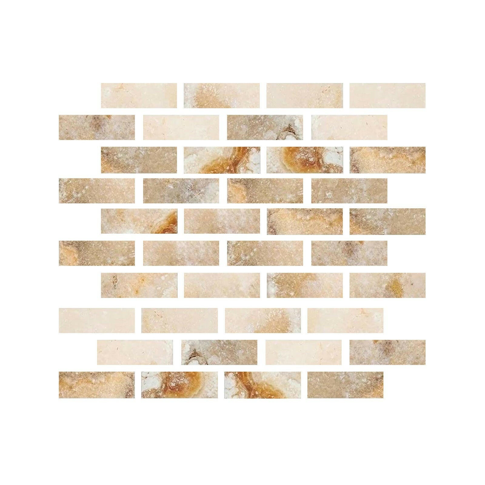 Special Cut | 2x6 Antico Onyx Travertine Filled & Honed Tile Special Cut | 2x6 Antico Onyx Travertine Filled & Honed Tile - American Tile Depot