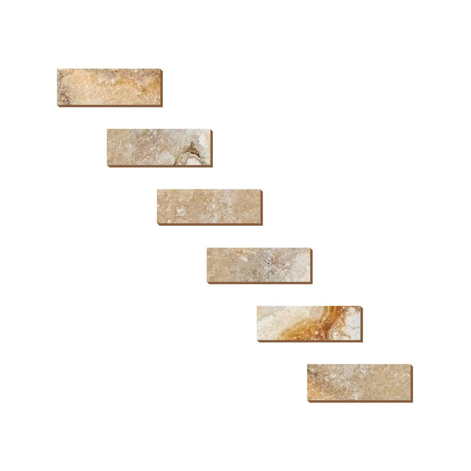 Special Cut | 2x6 Antico Onyx Travertine Filled & Honed Tile Special Cut | 2x6 Antico Onyx Travertine Filled & Honed Tile - American Tile Depot