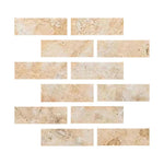 Special Cut | 2x6 Antico Onyx Travertine Filled & Polished Tile Special Cut | 2x6 Antico Onyx Travertine Filled & Polished Tile - American Tile Depot