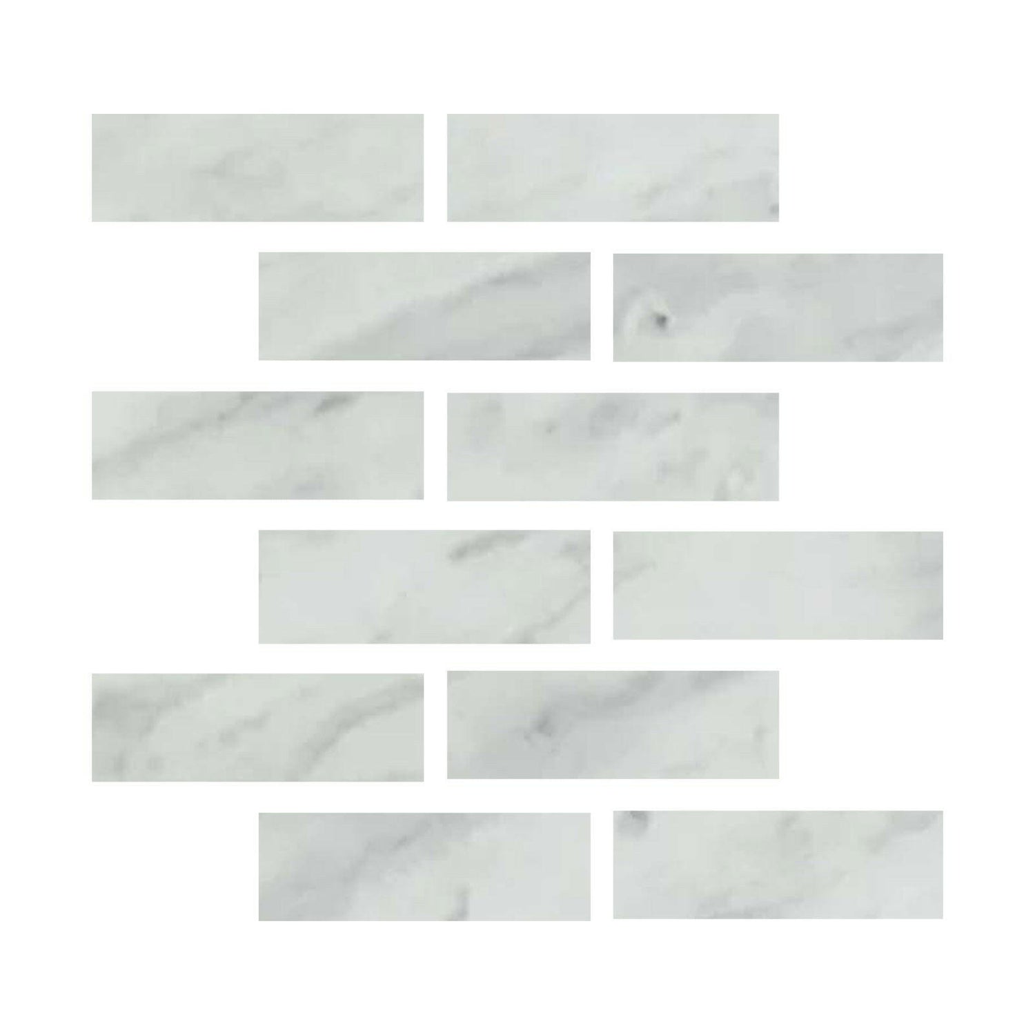 Special Cut | 2x6 Bianco Venatino Marble Honed Tile Special Cut | 2x6 Bianco Venatino Marble Honed Tile - American Tile Depot