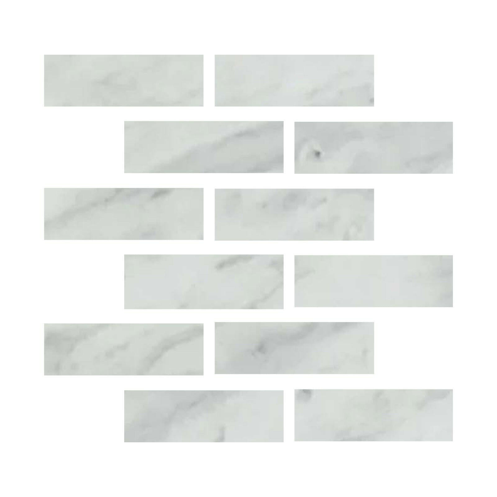 Special Cut | 2x6 Bianco Venatino Marble Honed Tile Special Cut | 2x6 Bianco Venatino Marble Honed Tile - American Tile Depot