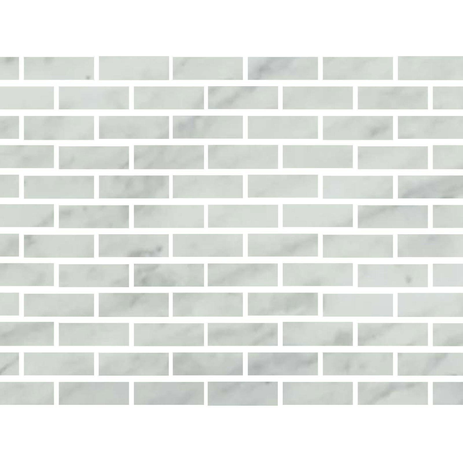 Special Cut | 2x6 Bianco Venatino Marble Polished Tile - American Tile Depot