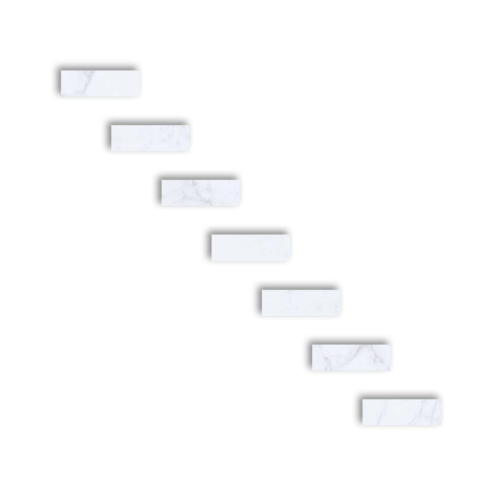 Special Cut | 2x6 Carrara White Marble Honed Tile Special Cut | 2x6 Carrara White Marble Honed Tile - American Tile Depot