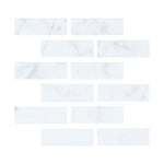 Special Cut | 2x6 Carrara White Marble Honed Tile Special Cut | 2x6 Carrara White Marble Honed Tile - American Tile Depot