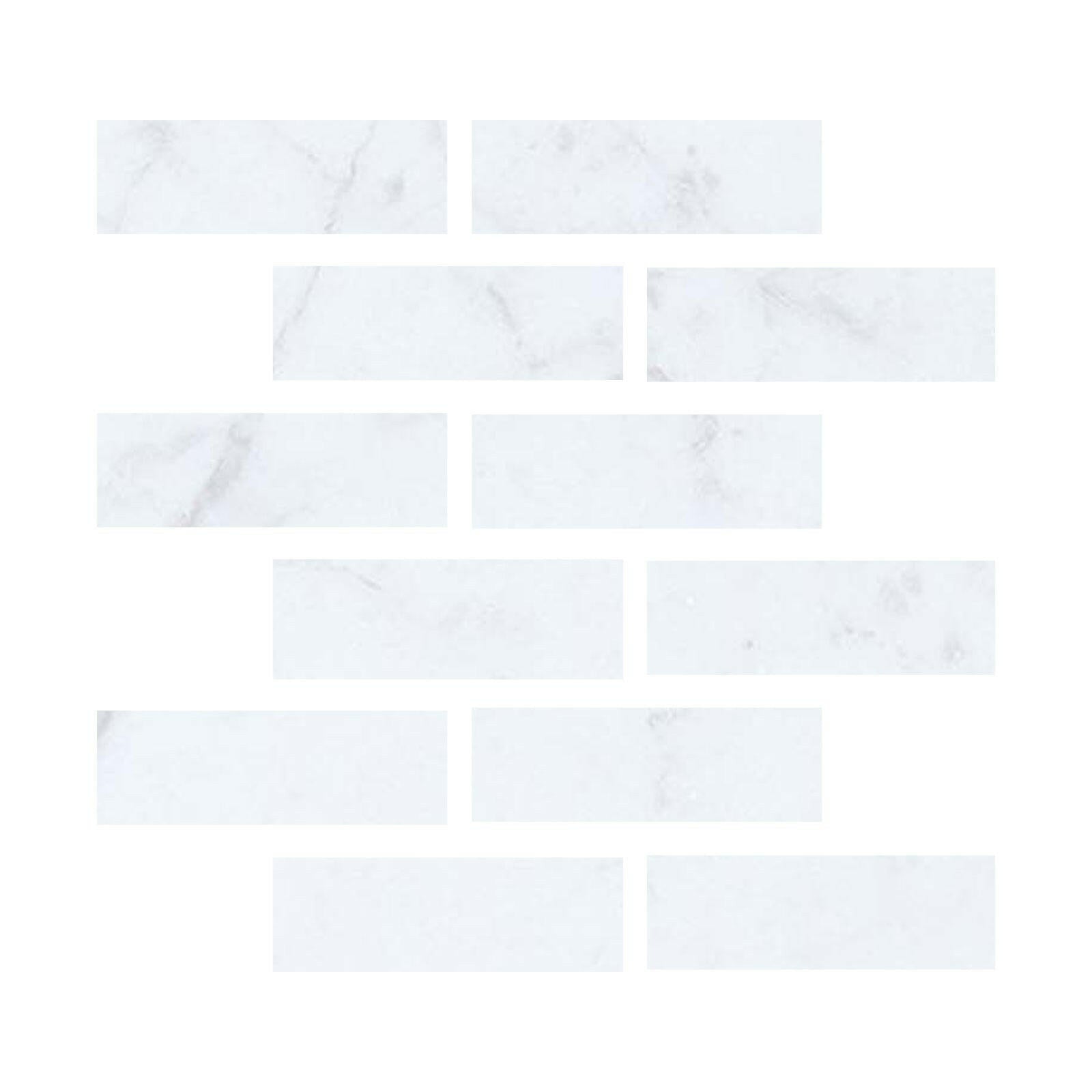 Special Cut | 2x6 Carrara White Marble Honed Tile Special Cut | 2x6 Carrara White Marble Honed Tile - American Tile Depot