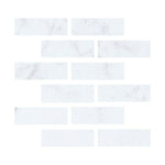 Special Cut | 2x6 Carrara White Marble Polished Tile Special Cut | 2x6 Carrara White Marble Polished Tile - American Tile Depot