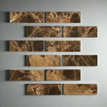 Special Cut | 2x6 Emperador Dark Marble Polished Tile Special Cut | 2x6 Emperador Dark Marble Polished Tile - American Tile Depot