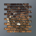 Special Cut | 2x6 Emperador Dark Marble Polished Tile Special Cut | 2x6 Emperador Dark Marble Polished Tile - American Tile Depot