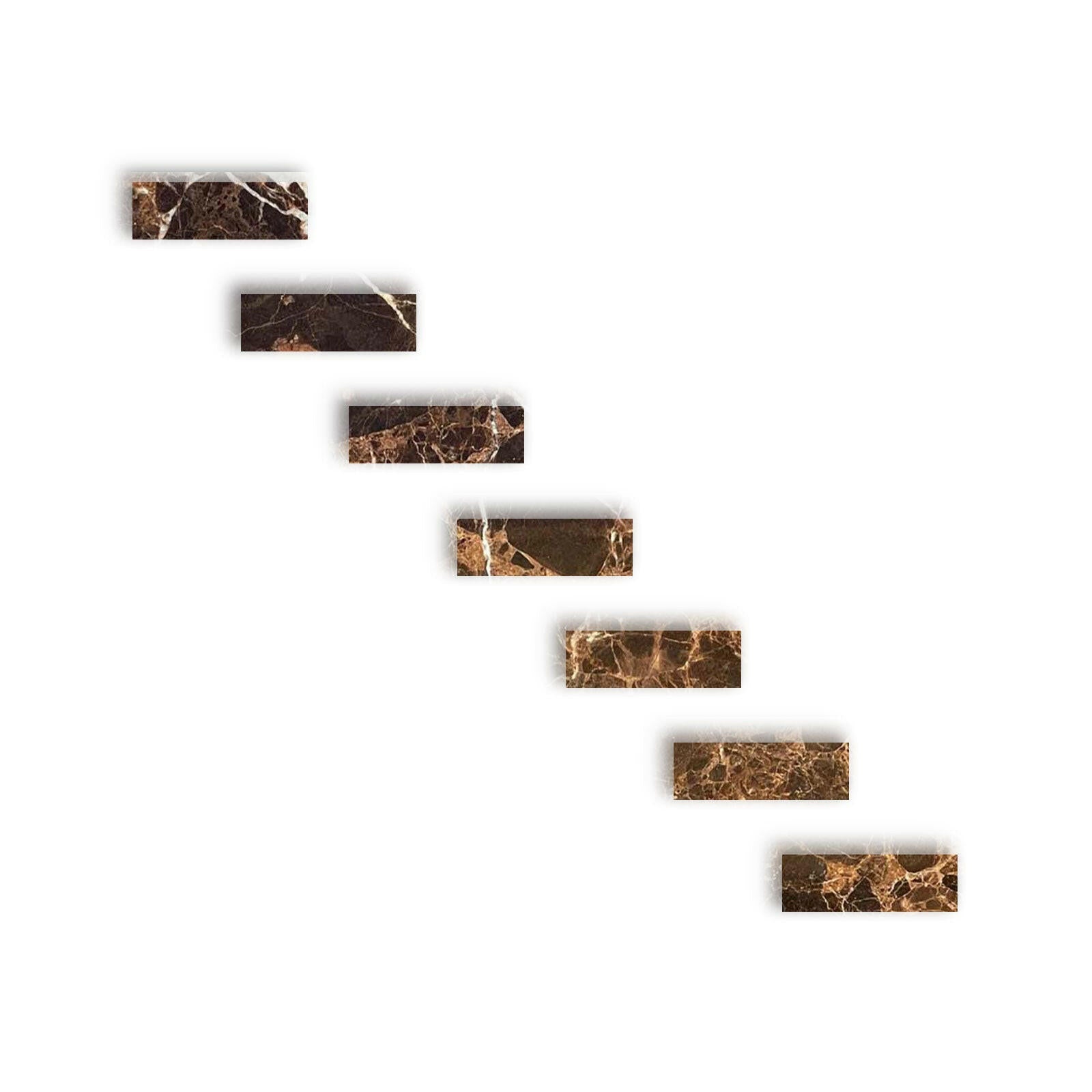 Special Cut | 2x6 Emperador Dark Marble Polished Tile Special Cut | 2x6 Emperador Dark Marble Polished Tile - American Tile Depot
