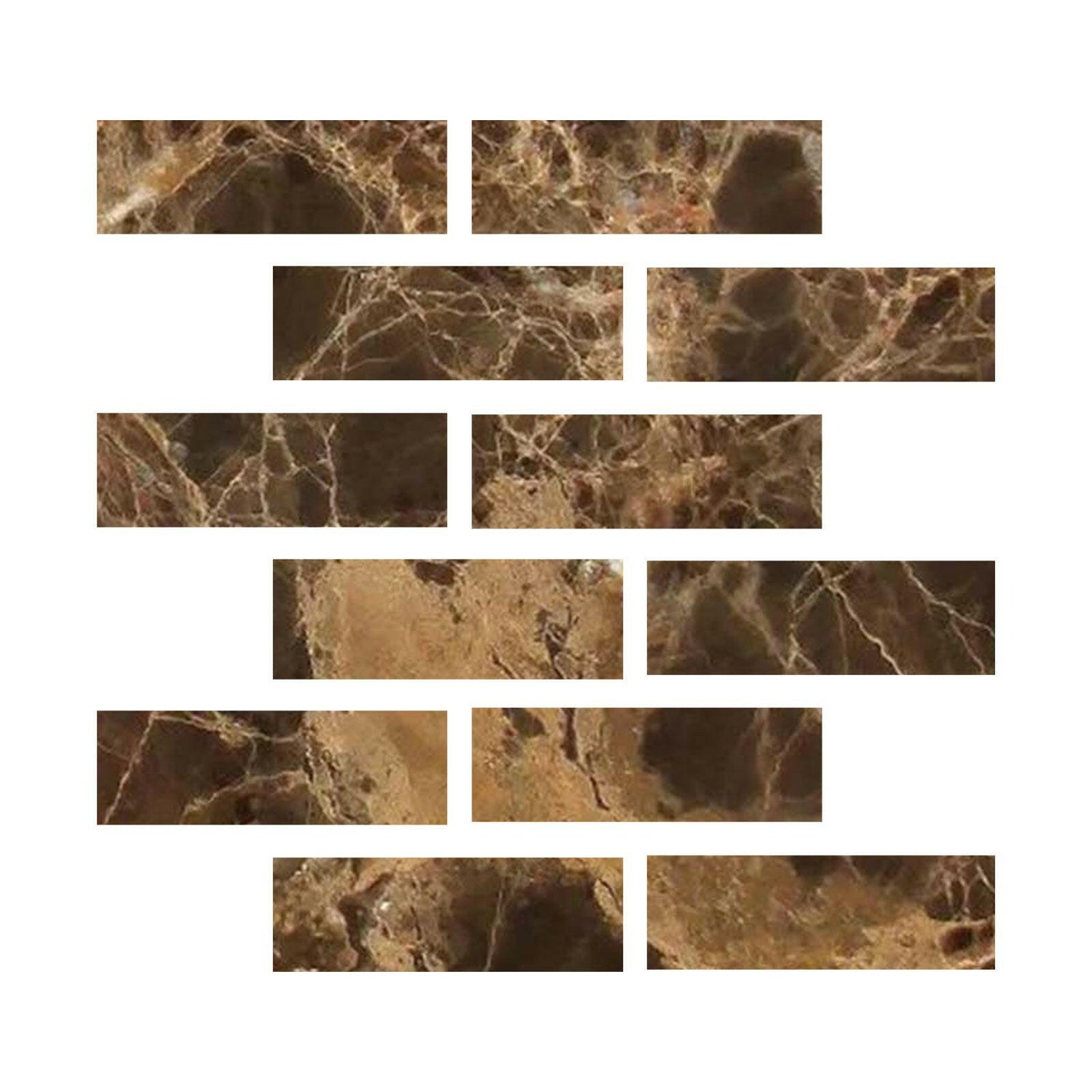 Special Cut | 2x6 Emperador Dark Marble Polished Tile Special Cut | 2x6 Emperador Dark Marble Polished Tile - American Tile Depot