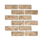 Special Cut | 2x6 Emperador Light Marble Polished Tile Special Cut | 2x6 Emperador Light Marble Polished Tile - American Tile Depot