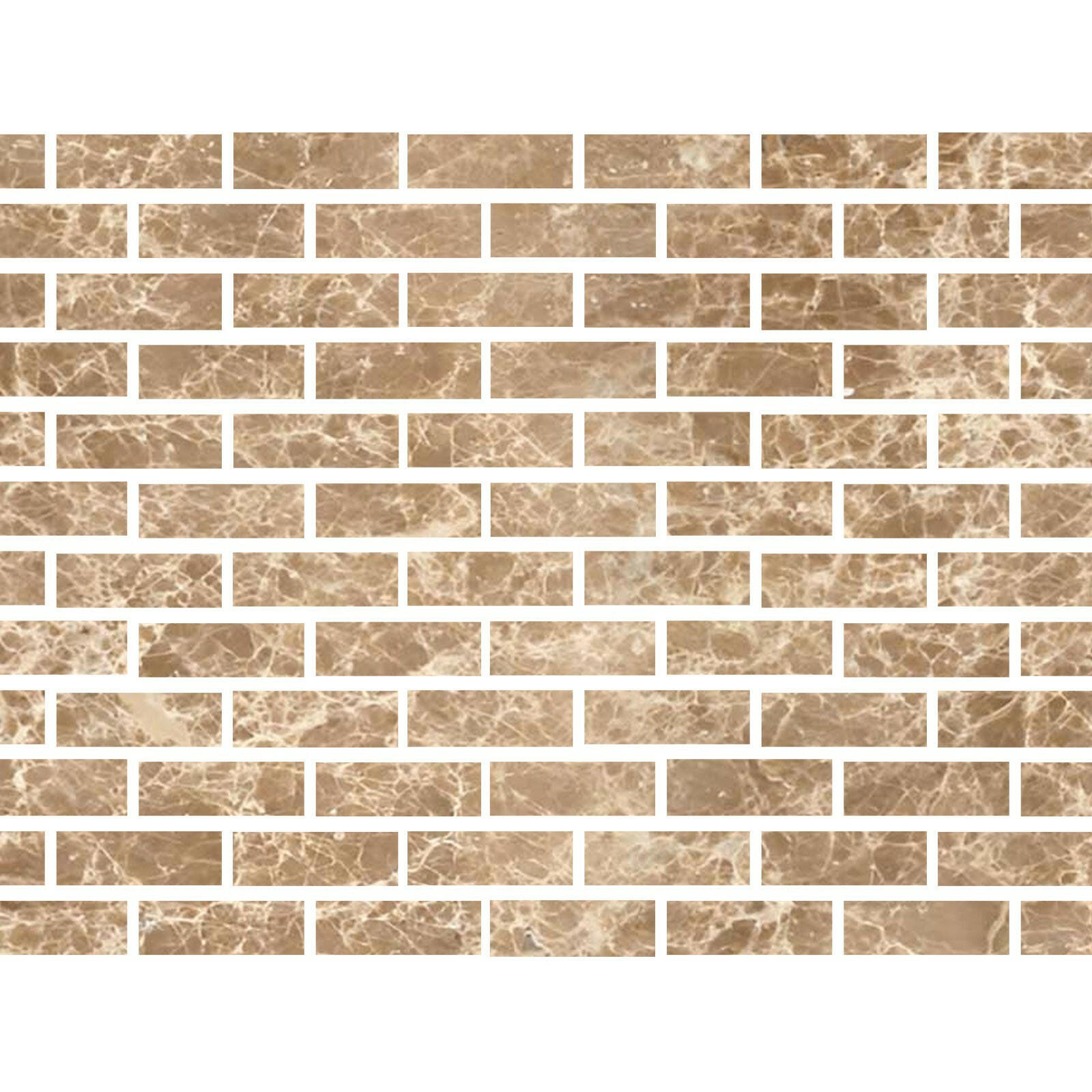 Special Cut | 2x6 Emperador Light Marble Polished Tile Special Cut | 2x6 Emperador Light Marble Polished Tile - American Tile Depot