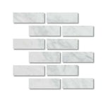 Special Cut | 2x6 Italian Statuary White Marble Honed Tile Special Cut | 2x6 Italian Statuary White Marble Honed Tile - American Tile Depot