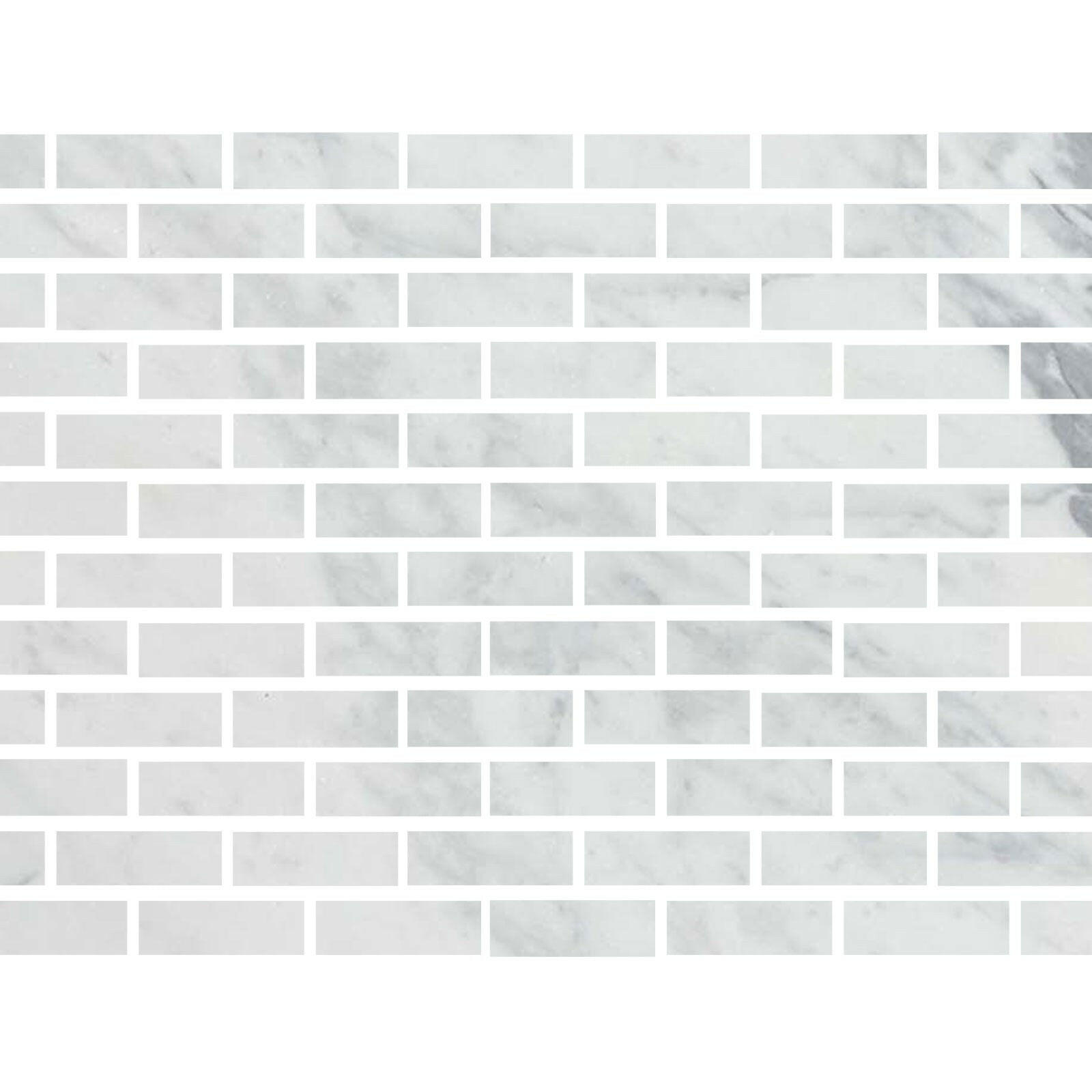 Special Cut | 2x6 Italian Statuary White Marble Honed Tile Special Cut | 2x6 Italian Statuary White Marble Honed Tile - American Tile Depot