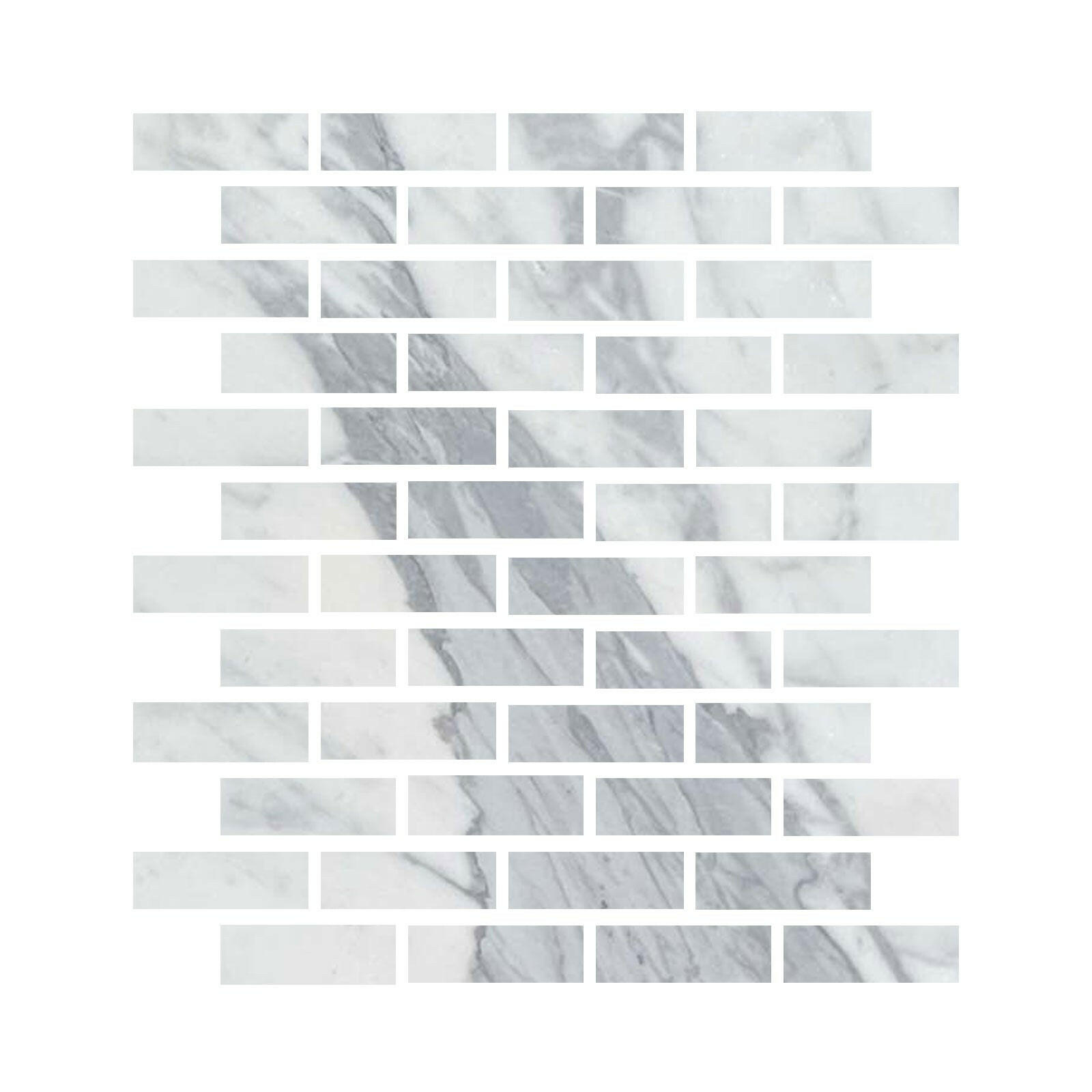 Special Cut | 2x6 Italian Statuary White Marble Honed Tile Special Cut | 2x6 Italian Statuary White Marble Honed Tile - American Tile Depot
