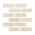 Special Cut | 2x6 Ivory Travertine Filled & Polished Tile Special Cut | 2x6 Ivory Travertine Filled & Polished Tile - American Tile Depot